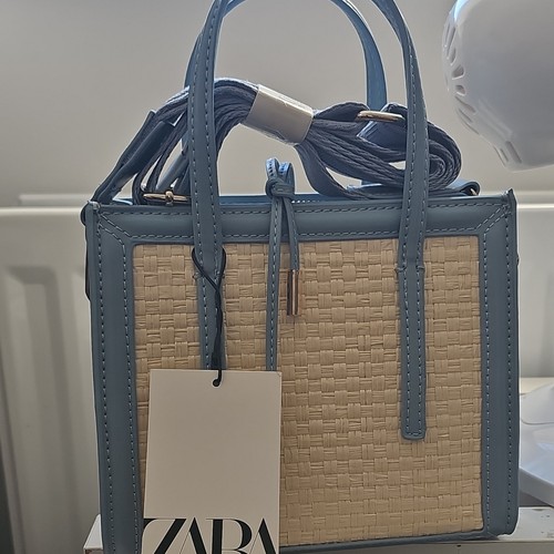 Borsa zara blu - zara, chiaro