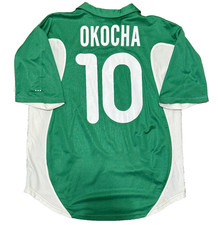 maglia calcio vintage Nigeria Abuja OKOCHA Nike 2000 world cup African CUP
