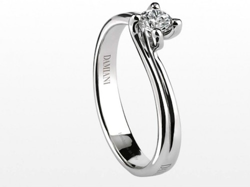 Anello solitario damiani - anello,