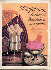 mx11 Anni 30 FRIGIDAIRE Serbatoi frigoriferi per gelati - Pubblicità