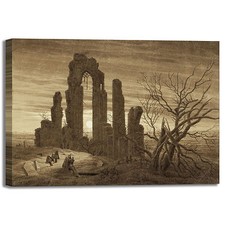 Caspar vecchiaia e morte design quadro stampa tela dipinto telaio arredo casa