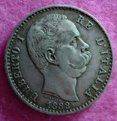 Lire 1882 spl argento regno - 2,