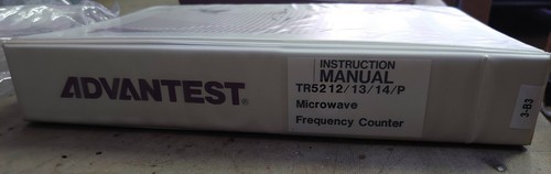 Advantest tr5212 14 - advantest, tr5212/13/14