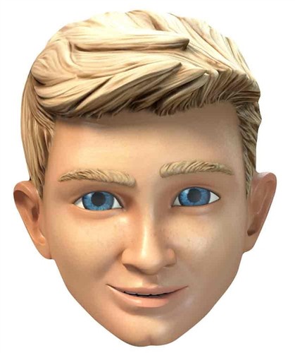 Maschera viso divertente - , alan