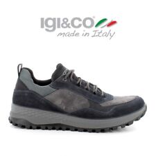 Igi&co Scarpa Uomo Sneakers Trekking Urbano Stringata 6628311 Blu-Grigio Nabuk