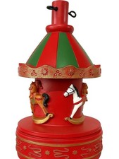 Base Supporto Albero di Natale La Giostra Natalizia con Cavallucci 20x20x32.5