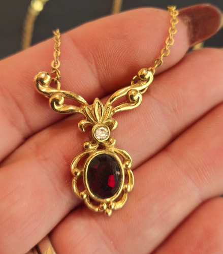 Collana girocollo dorata con - collana,