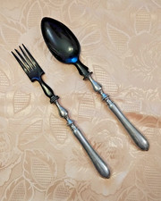 Posate per insalata in corno e