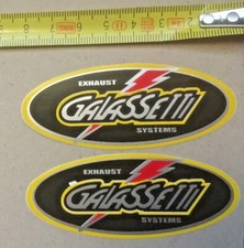 ADESIVI STICKERS GALASSETTI 8 X 3,4 cm MOTO SPONSOR TECNICI CARENA (2 PZ)