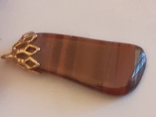 ✅?vecchio pendaglio amuleto portafortuna pietra naturale