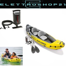 Canoa mare Kayak gonfiabile Intex 68307 Explorer K2 canotto gommone pesca
