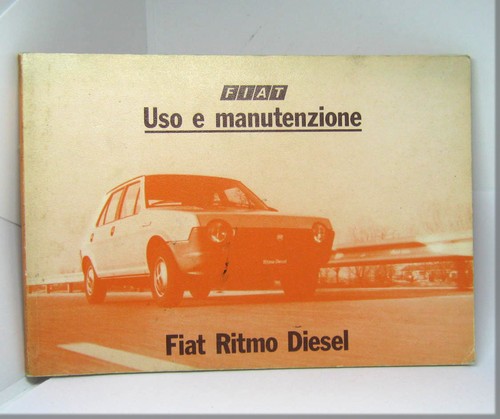 Fiat ritmo diesel libretto - -,