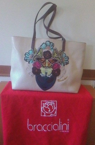 Braccialini borsa pelle - braccialini,