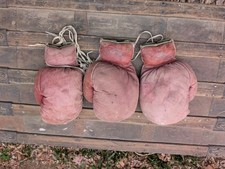 3 Guantoni da boxe vintage