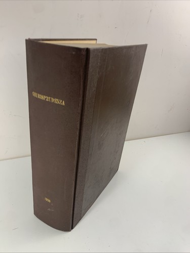 Giurisprudenza italiana volume - giurisprudenza,