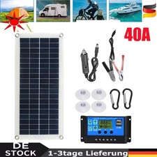 Pannello Solare 300W 12V Pannello Solare 40A Caricatore USB Kit per Roulotte Campeggio Barca