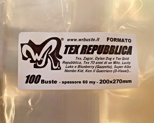 100 buste tex repubblica - wr, "tex