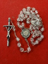 Rosario con grani in vetro -