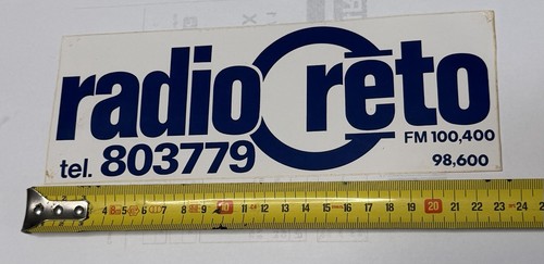 Adesivo vintage radio - vintage, reto