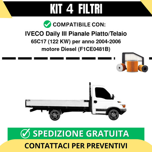 Kit filtri tagliando per - 4,