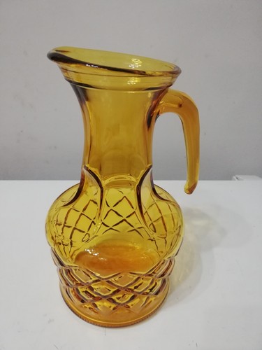 Brocca caraffa vetro ambrato - brocca,