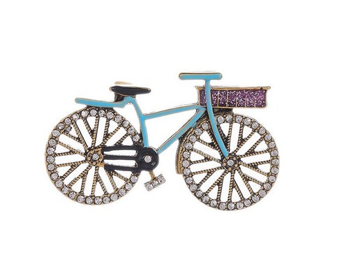 Spilla gioiello bicicletta - , blu