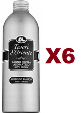 6 PZ TESORI D'ORIENTE BAGNO CREMA MUSCHIO BIANCO 500ML 