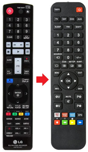 Telecomando adatto per - , lg