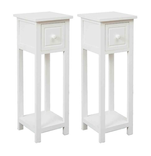 Comodino singolo set bianco - singolo,