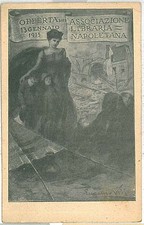 CARTOLINA d'Epoca - NAPOLI : ILLUSTRATA PUBBLICITARIA - EUGENIO VITI 1915