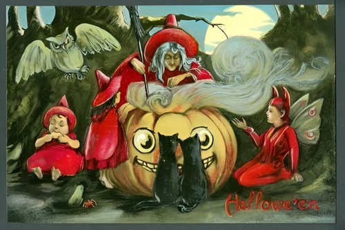 Happy halloween spooky - happy,