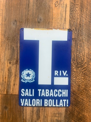 Insegna metallo sali e - metallo,,