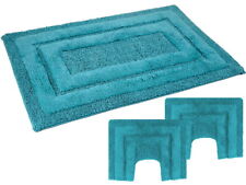 Set 3 pezzi di tappeti bagno PHP in puro cotone con antiscivolo Geco Grip  Art. 