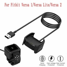 Per Fitbit Versa / Versa Lite / Versa 2 caricatore USB base di ricarica dock di alimentazione