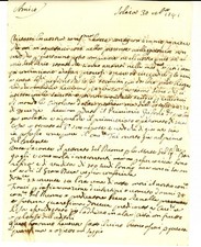 1741 SOLAIA (FI) Morte canonico FRANCI per infiammazione d'intestino e vomito