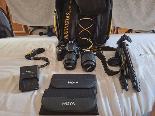 Nikon d3300 con - , objetivos