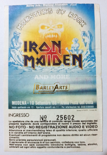 Iron maiden concert - iron,