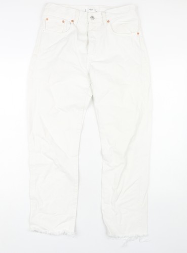 Jeans donna mng bianco - jeans,