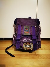 Zaino INVICTA College viola vintage primi Anni 90 con toppa Carpe Diem