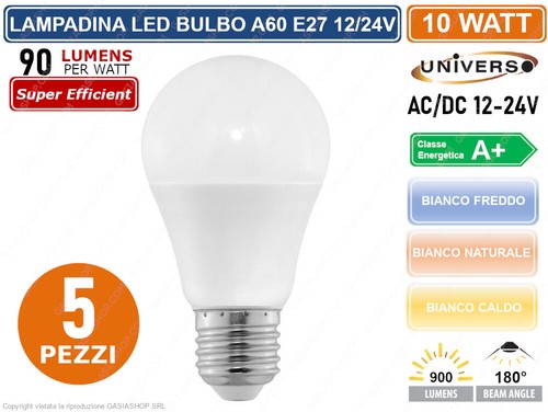 Kit lampadine led e27 - kit, 5