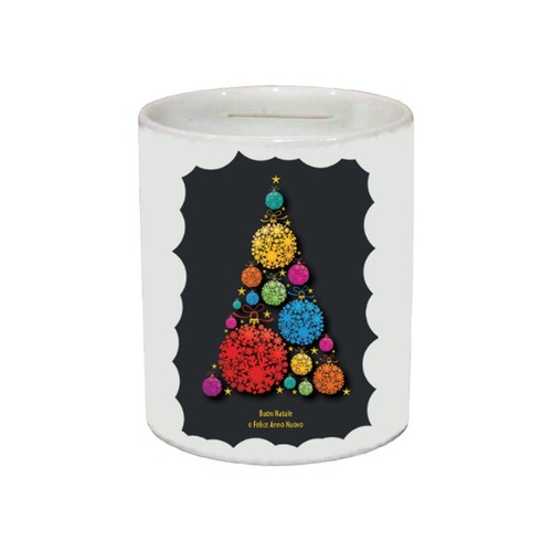 Salvadanaio ceramica scritta - salvadanaio,
