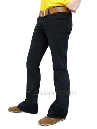 Jeans uomo nero bootcut - nero,