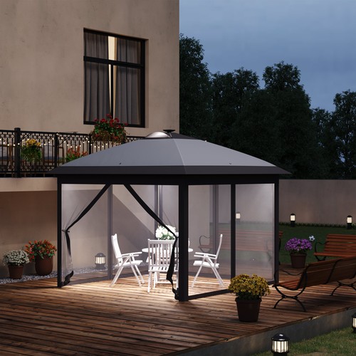 Outsunny gazebo pieghevole con - pieghevole,