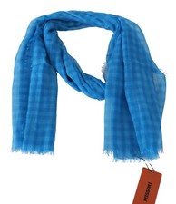 Sciarpa MISSONI blu check 100%