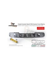 Griglia Assetto Corse Abarth 500 Abarth logo CON fendinebbia gancio Sabelt