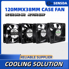 Ventilatore di raffreddamento industriale 12038 120mm 120x120x38mm doppia sfera DC12V/24V/AC110V/220V