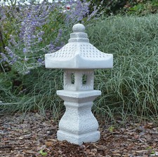 Lanterna in pietra giapponese Tachi-Gata lampada in pietra 42 cm 7 kg grigio ...