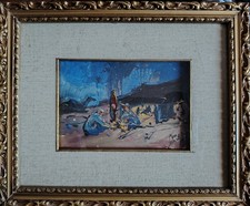 Silvio Bicchi Livorno 1874 Firenze 1948 Coloniale Orientalista Abissinia Olio