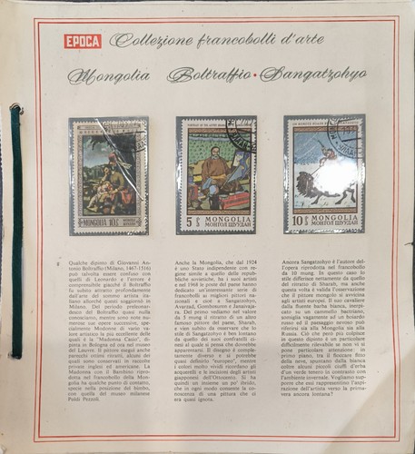 Collezione francobolli arte - collezione, d'arte