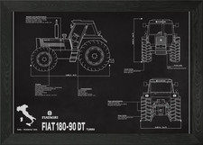 Fiat 180 90 Framed Wall Art